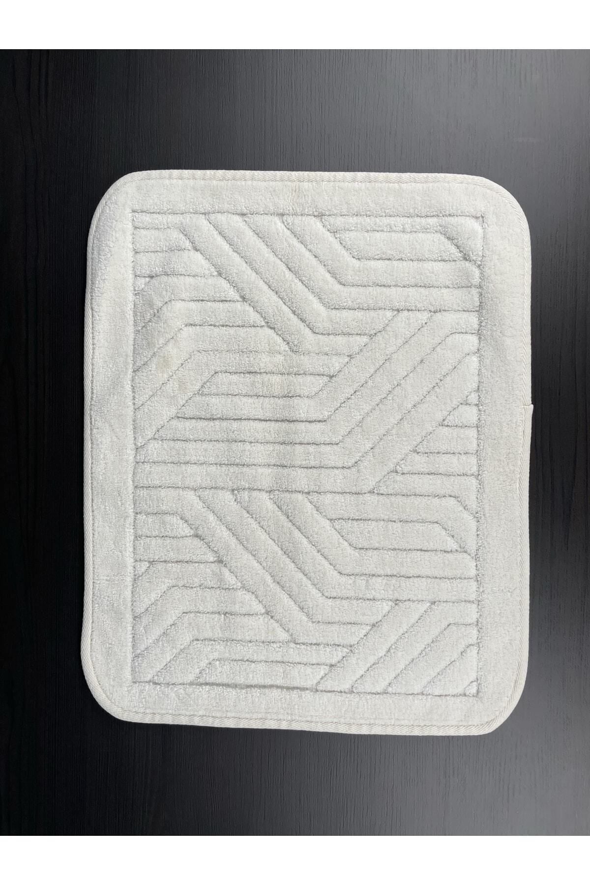 Tropikhome 60x100 ve 50x60cm 2 Parçalı Pamuk Gri Banyo Paspası — Tina
