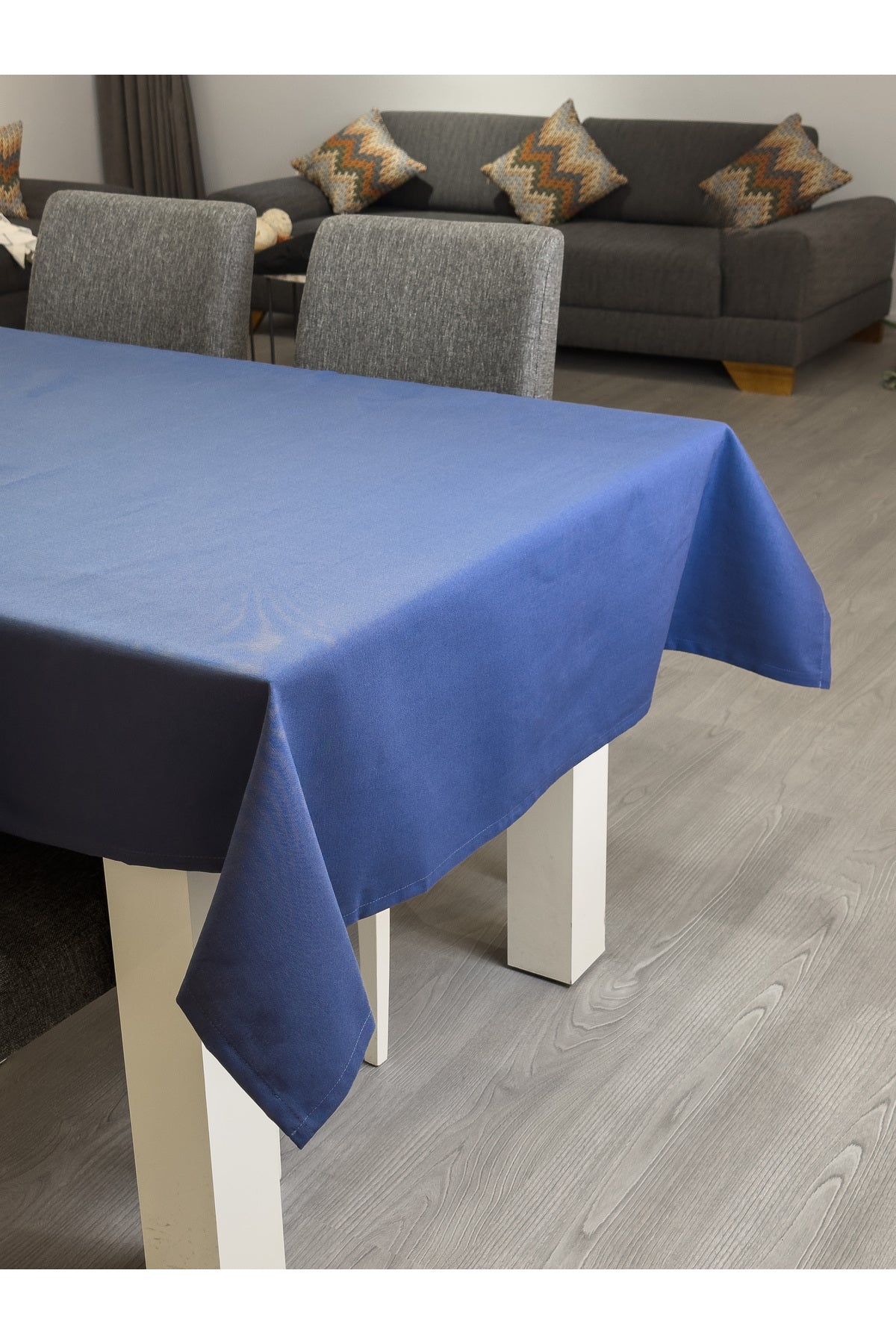 Tropikhome 130 x 170 Lacivert Dertsiz Leke Tutmaz Günlük Masa Örtüsü — Lacivert