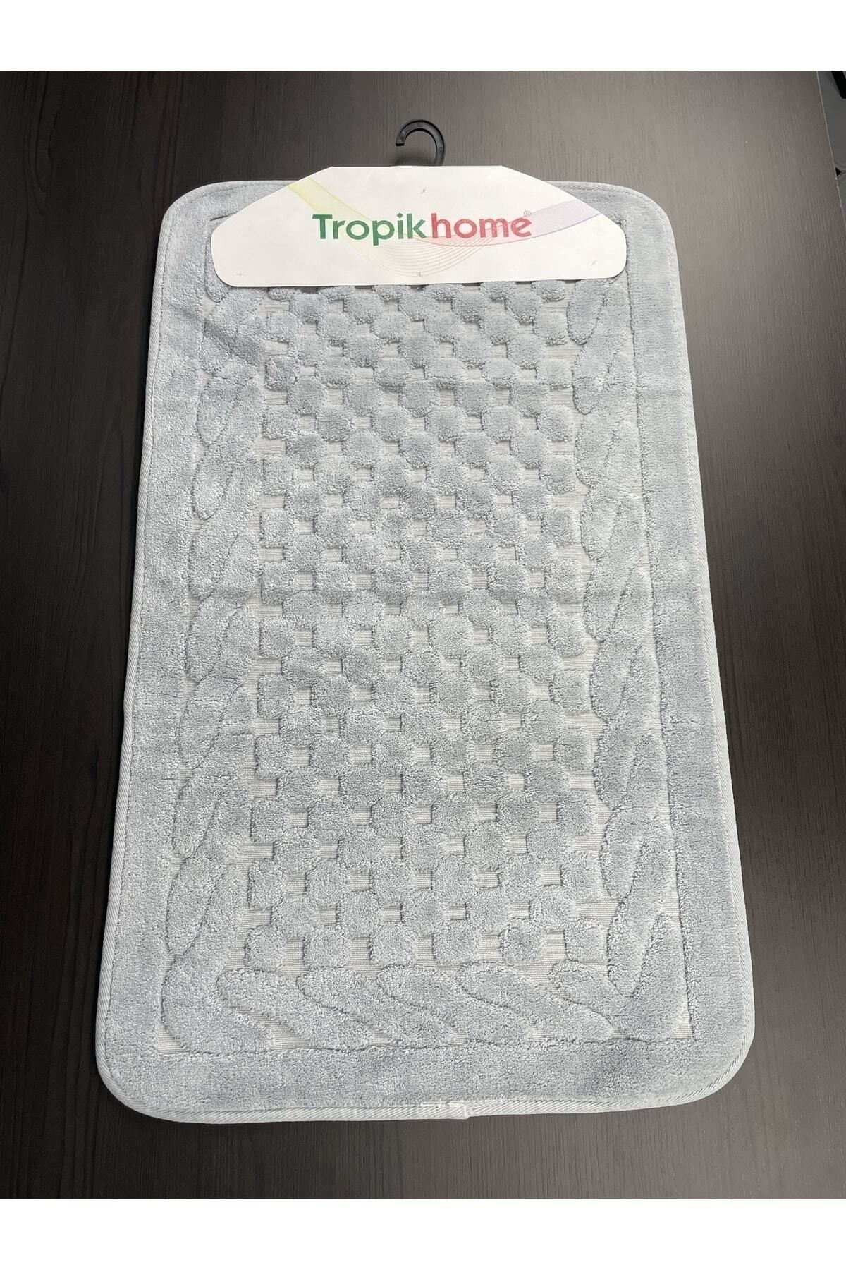 Tropikhome 60x100 ve 50x60cm 2 Parçalı Pamuk Bej Banyo Paspası — Netha