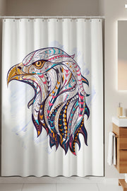 Tropikhome 180 x 200 Çok Renkli Desenli Banyo Perdesi — Çok Renkli