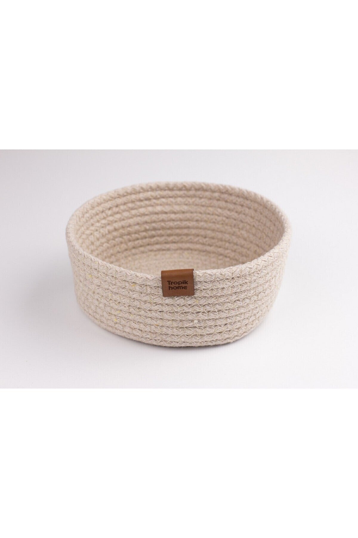Tropikhome 19 x 10 cm Gri Çok Amaçlı Düzenleyici Hasır Sepet — 19 x 10