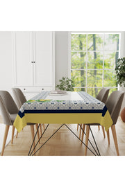 Tropikhome 150 x 220 Limon Desenli Solma Yapmaz Dijital Baskılı Dertsiz Masa Örtüsü — Sarı