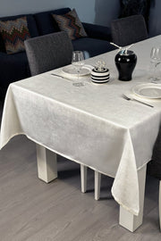 Tropikhome 150 x 220 Krem Dertsiz Leke Tutmaz Günlük Masa Örtüsü — Krem