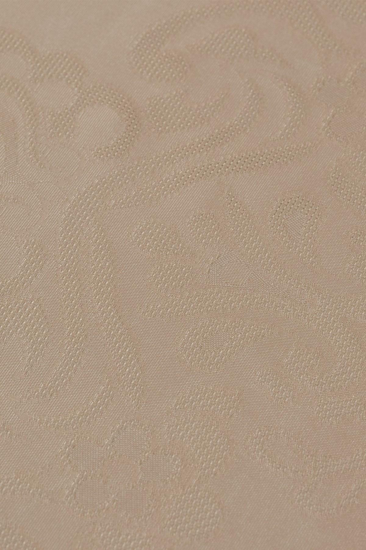 Tropikhome 160 x 220 Bej Sıvı İticilik Özellikli Jumbo Jakar Pano Masa Örtüsü — Bej