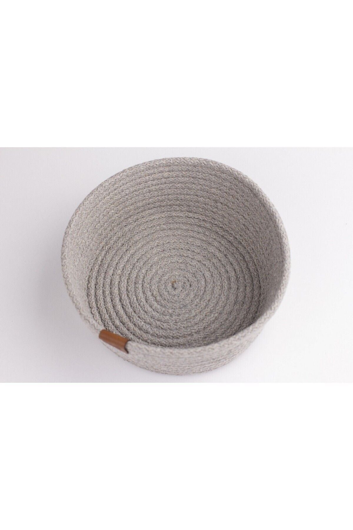 Tropikhome 19 x 10 cm Gri Çok Amaçlı Düzenleyici Hasır Sepet — 19 x 10