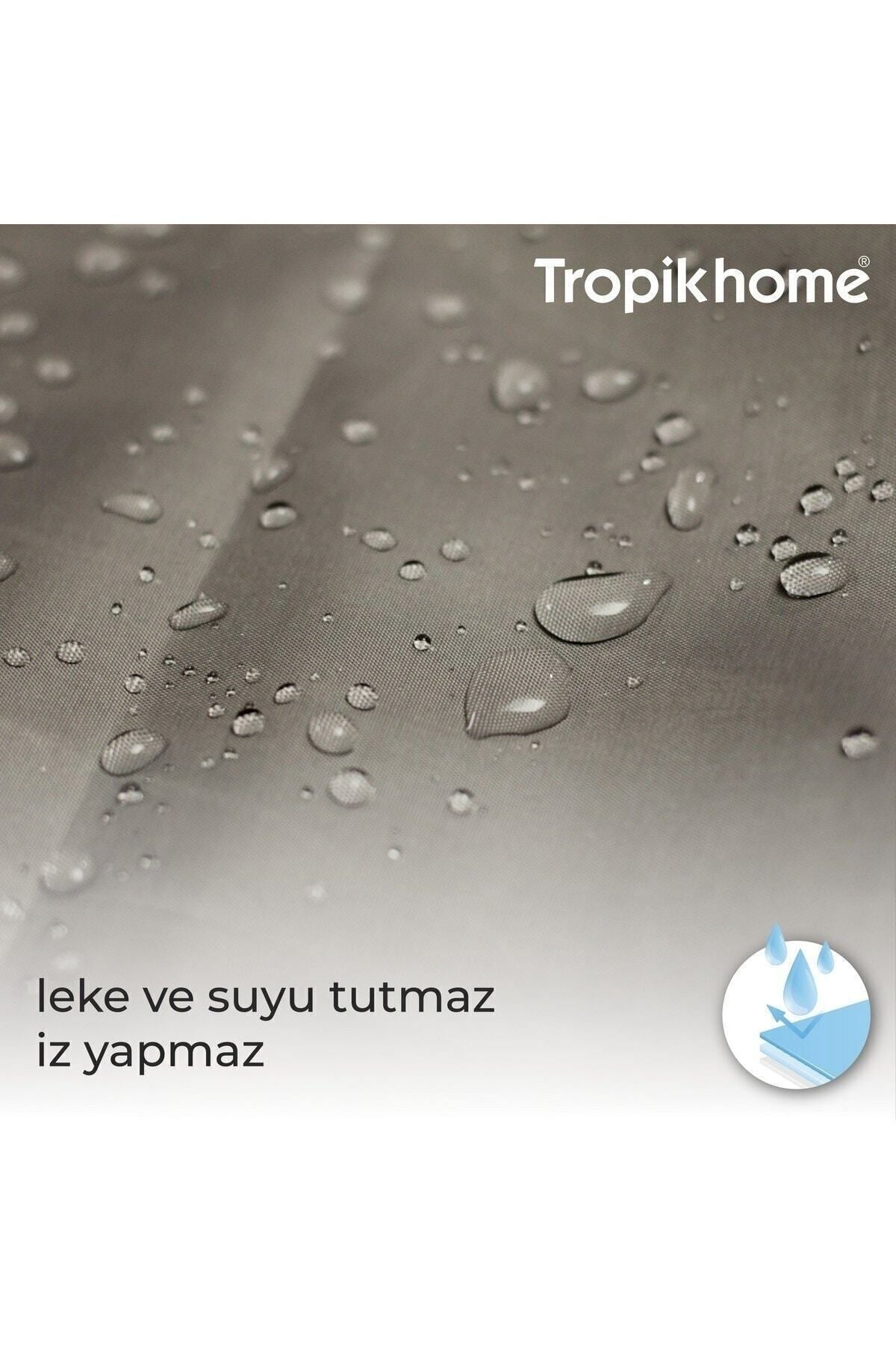Tropikhome 180 x 200 Siyah Mandala Desenli Banyo Perdesi — Siyah