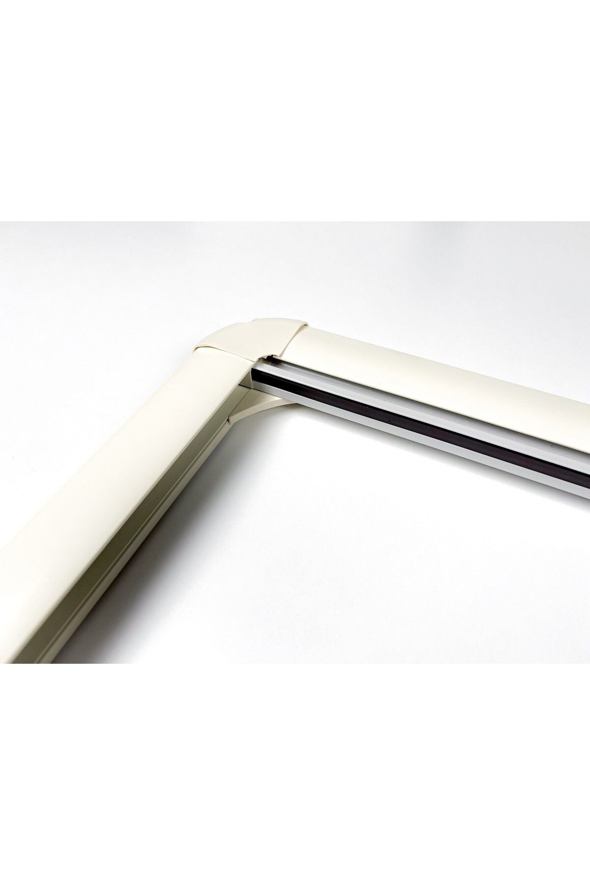 Tropikhome 100 X 50 Gri 2'si Bir Arada Plise Blackout ve Sinekliklik Karavan Perdesi — 100 X 50