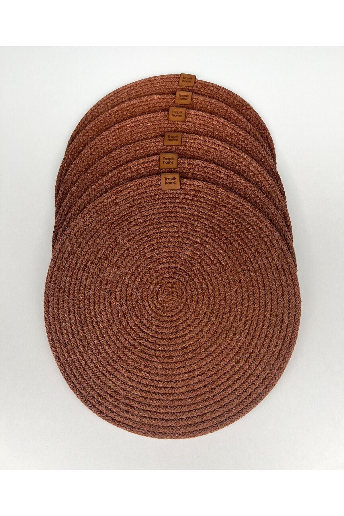 Tropikhome Kahverengi 32 x 32cm Supla Amerikan Servis — Kahverengi