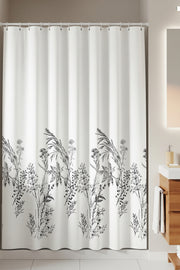 Tropikhome 180 x 200 Siyah Funda Desenli Banyo Perdesi — Siyah
