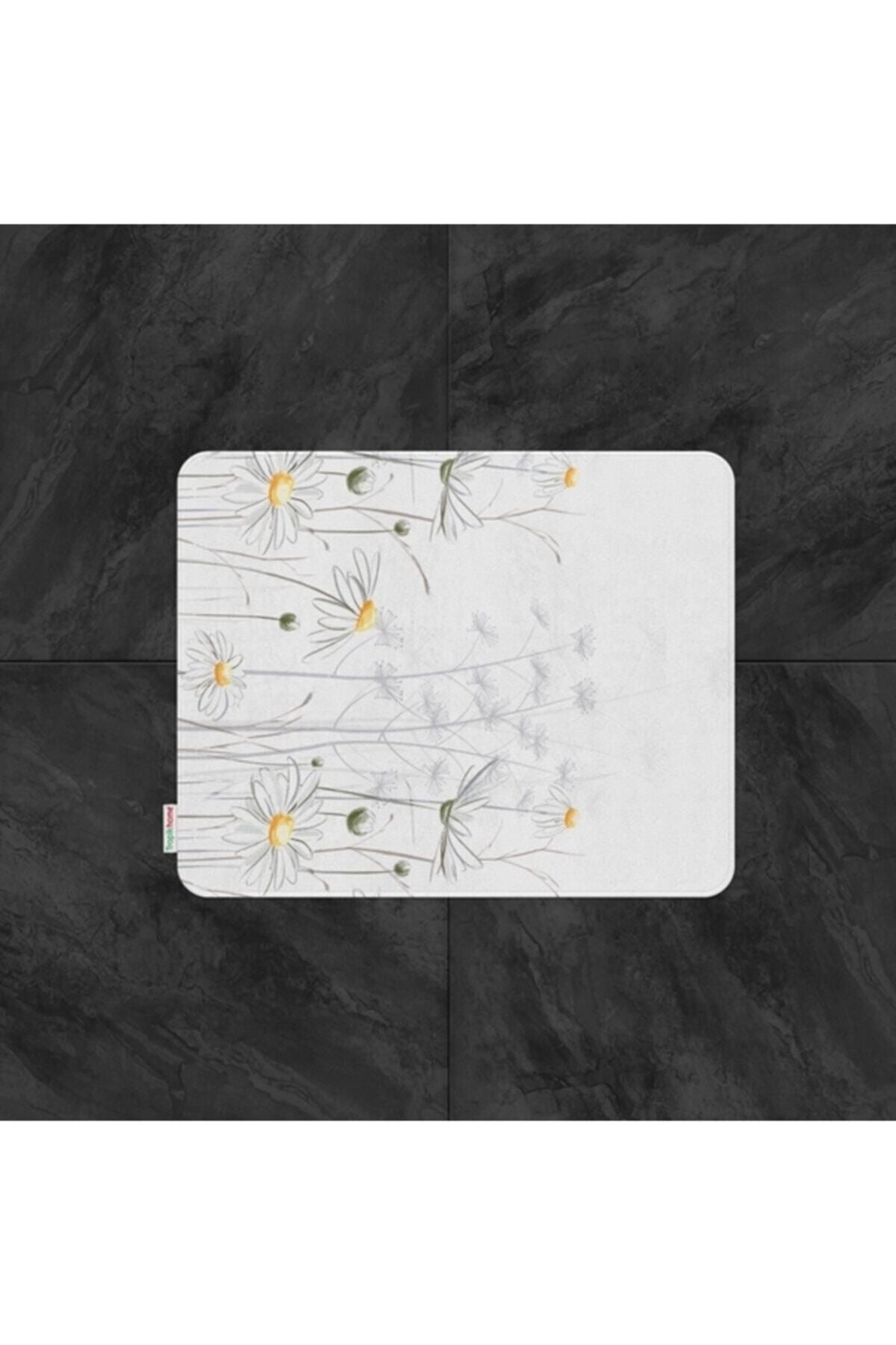 Tropikhome Kaymaz Tabanlı Dijital Baskılı 50x80cm Püsküllü Banyo Paspası — 8441
