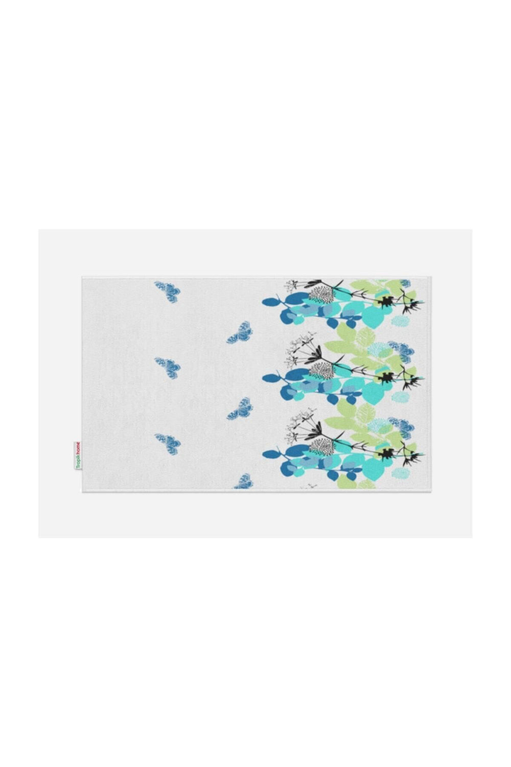 Tropikhome Kaymaz Tabanlı Dijital Baskılı 50x80cm Püsküllü Banyo Paspası — Spring