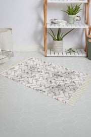Tropikhome Kaymaz Tabanlı Dijital Baskılı 50x80cm Püsküllü Banyo Paspası — 5705