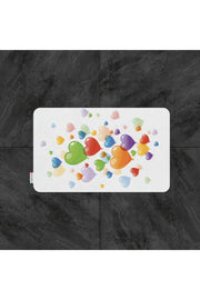 Tropikhome Kaymaz Tabanlı Dijital Baskılı 50x80cm Püsküllü Banyo Paspası — Heart Balloon