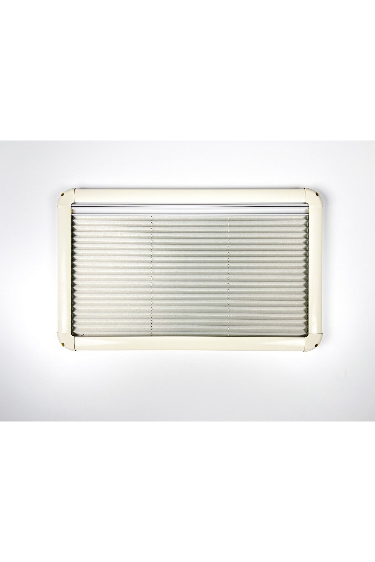 Tropikhome 50 X 50 Gri 2'si Bir Arada Plise Blackout ve Sinekliklik Karavan Perdesi — 50 X 50