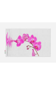 Tropikhome Kaymaz Tabanlı Dijital Baskılı 50x80cm Püsküllü Banyo Paspası — Orchid