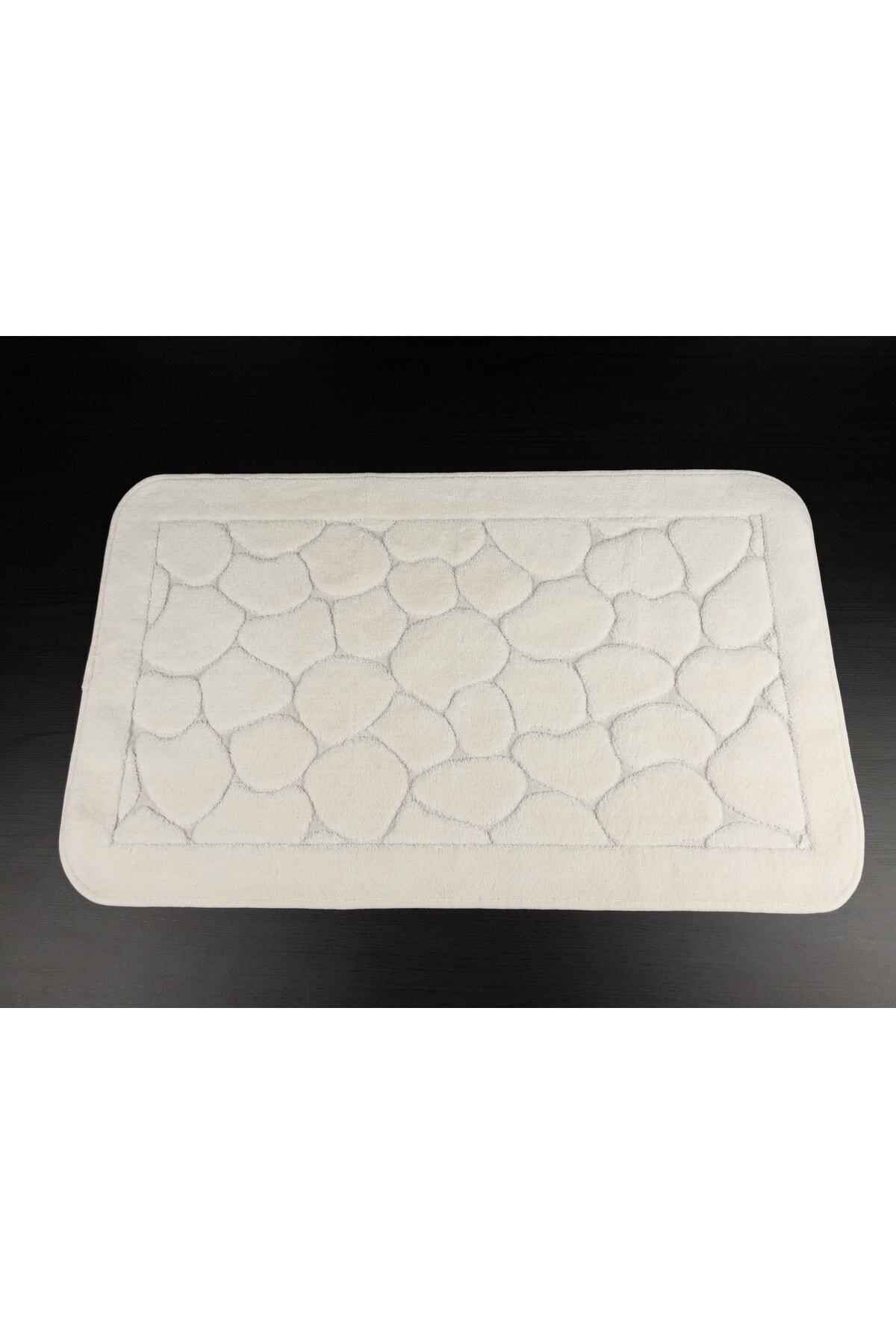 Tropikhome 60x100 ve 50x60cm 2 Parçalı Pamuk Krem Banyo Paspası — Mera