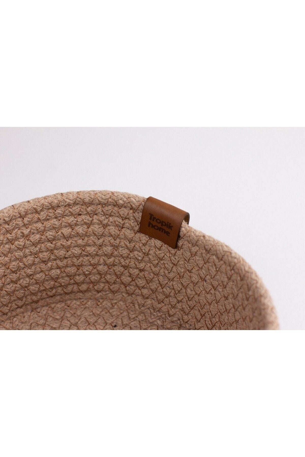 Tropikhome 19 x 10 cm Gri Çok Amaçlı Düzenleyici Hasır Sepet — 19 x 10