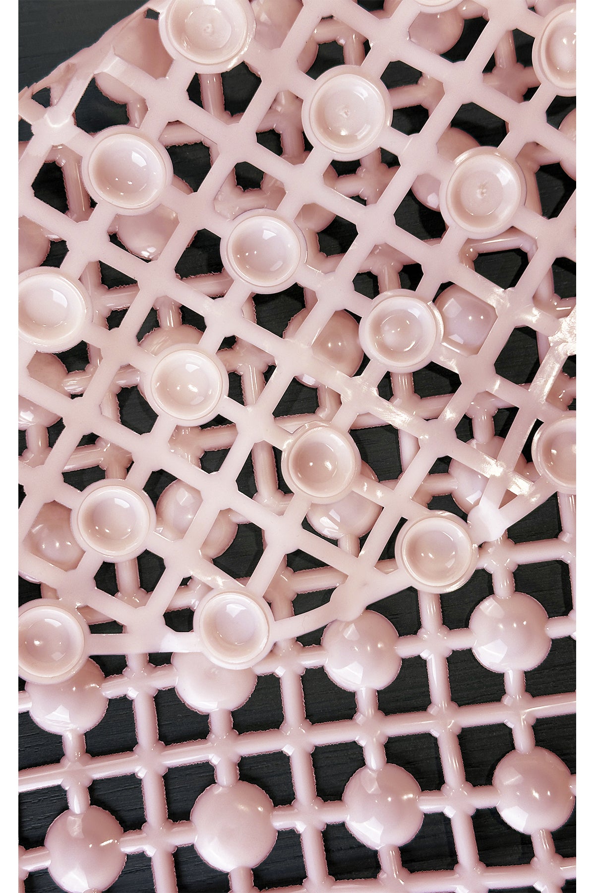 Tropikhome 35 x 65 Vakumlu Kaymaz Silikon Pembe Paspas — Pembe