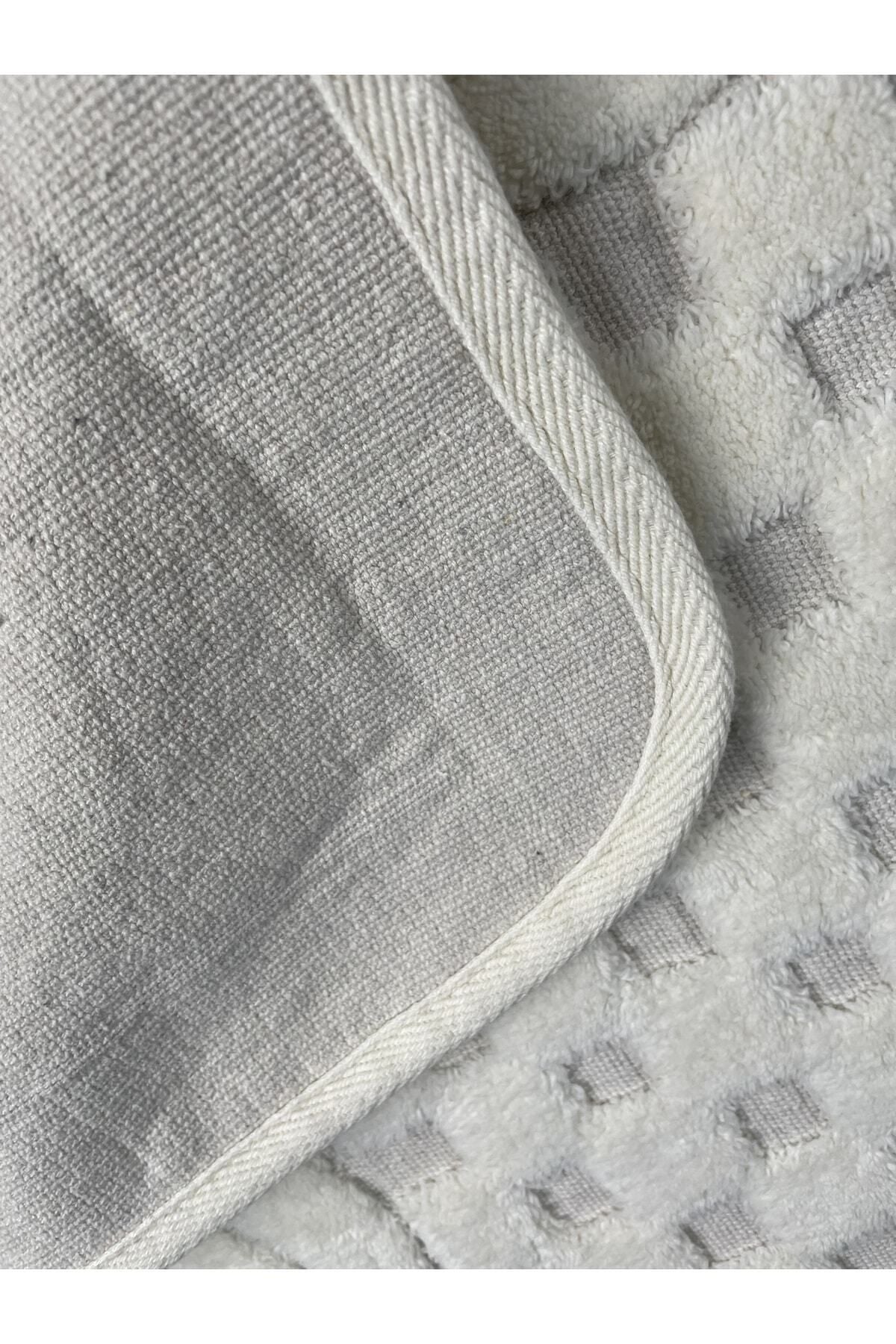 Tropikhome 60x100 ve 50x60cm 2 Parçalı Pamuk Bej Banyo Paspası — Netha