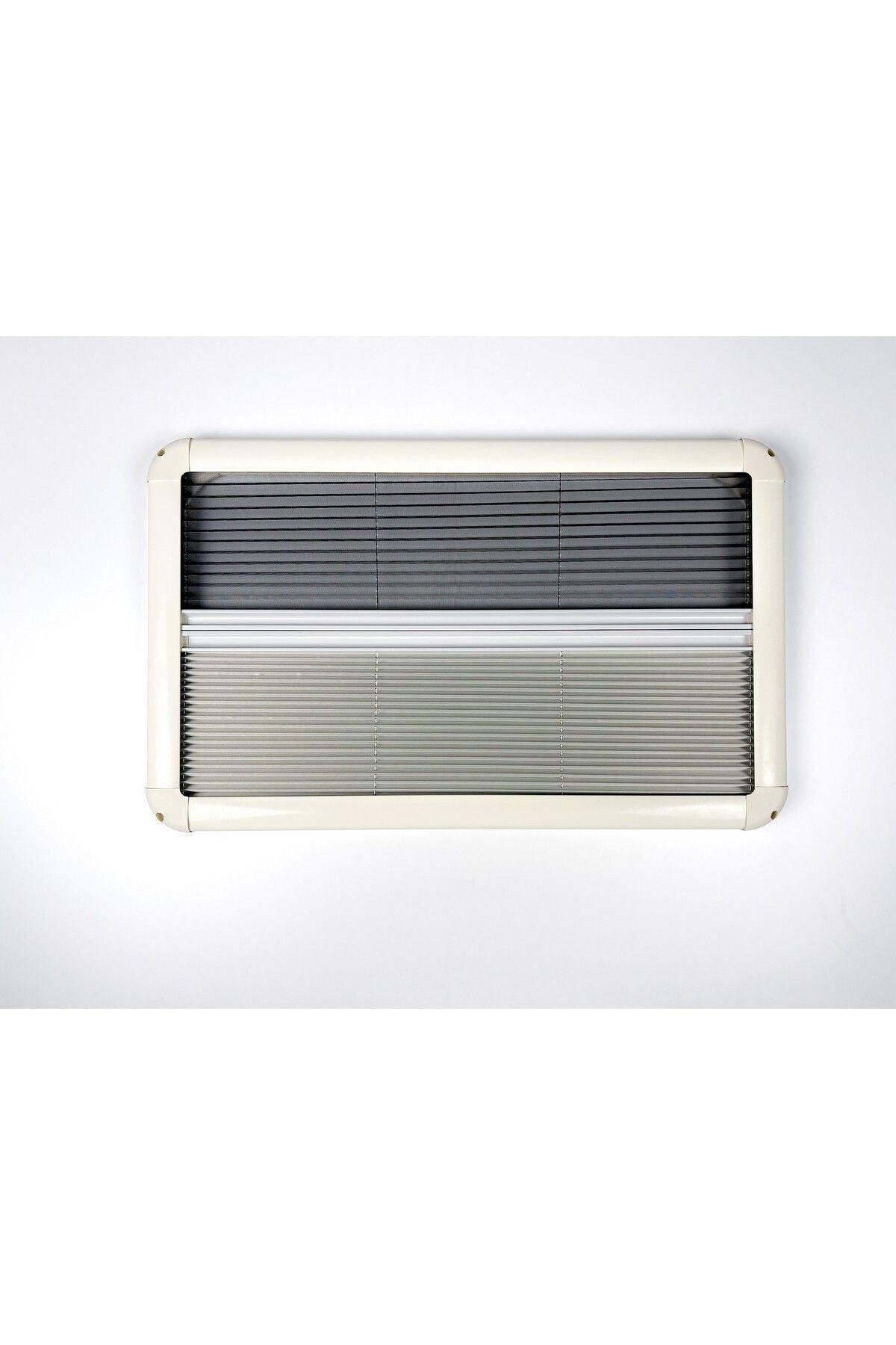 Tropikhome 50 X 30 Siyah 2'si Bir Arada Plise Blackout ve Sinekliklik Karavan Perdesi — 50 X 30