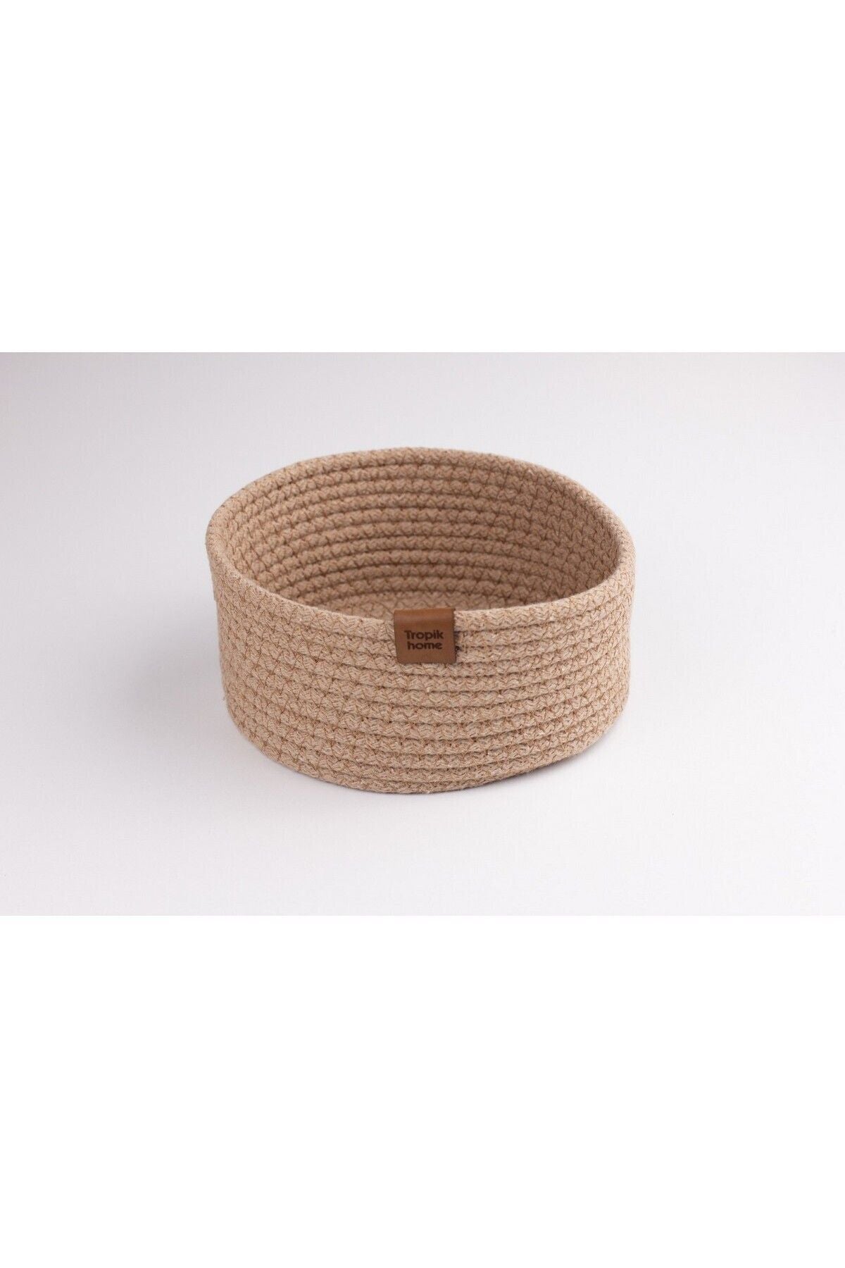 Tropikhome 19 x 10 cm Gri Çok Amaçlı Düzenleyici Hasır Sepet — 19 x 10