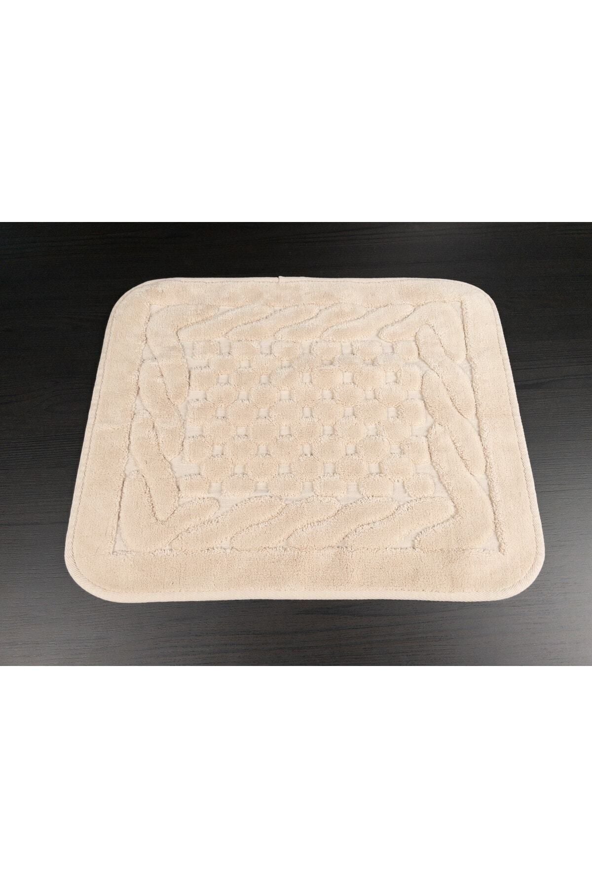 Tropikhome 60x100 ve 50x60cm 2 Parçalı Pamuk Bej Banyo Paspası — Netha