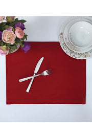 Tropikhome Düz Kırmızı 35 x 45 cm Supla Sunum Yemek Seti — Kırmızı