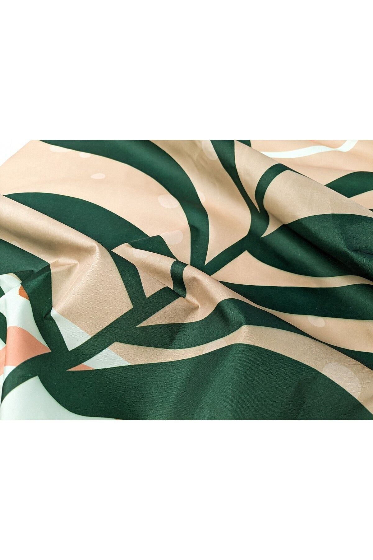Tropikhome 180 x 200 Çok Renkli Bohem Tarzı Palmiye Desenli Banyo Perdesi — Çok Renkli
