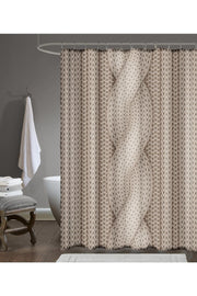 Tropikhome 180 x 200 Çok Renkli Desenli Banyo Perdesi — Çok Renkli