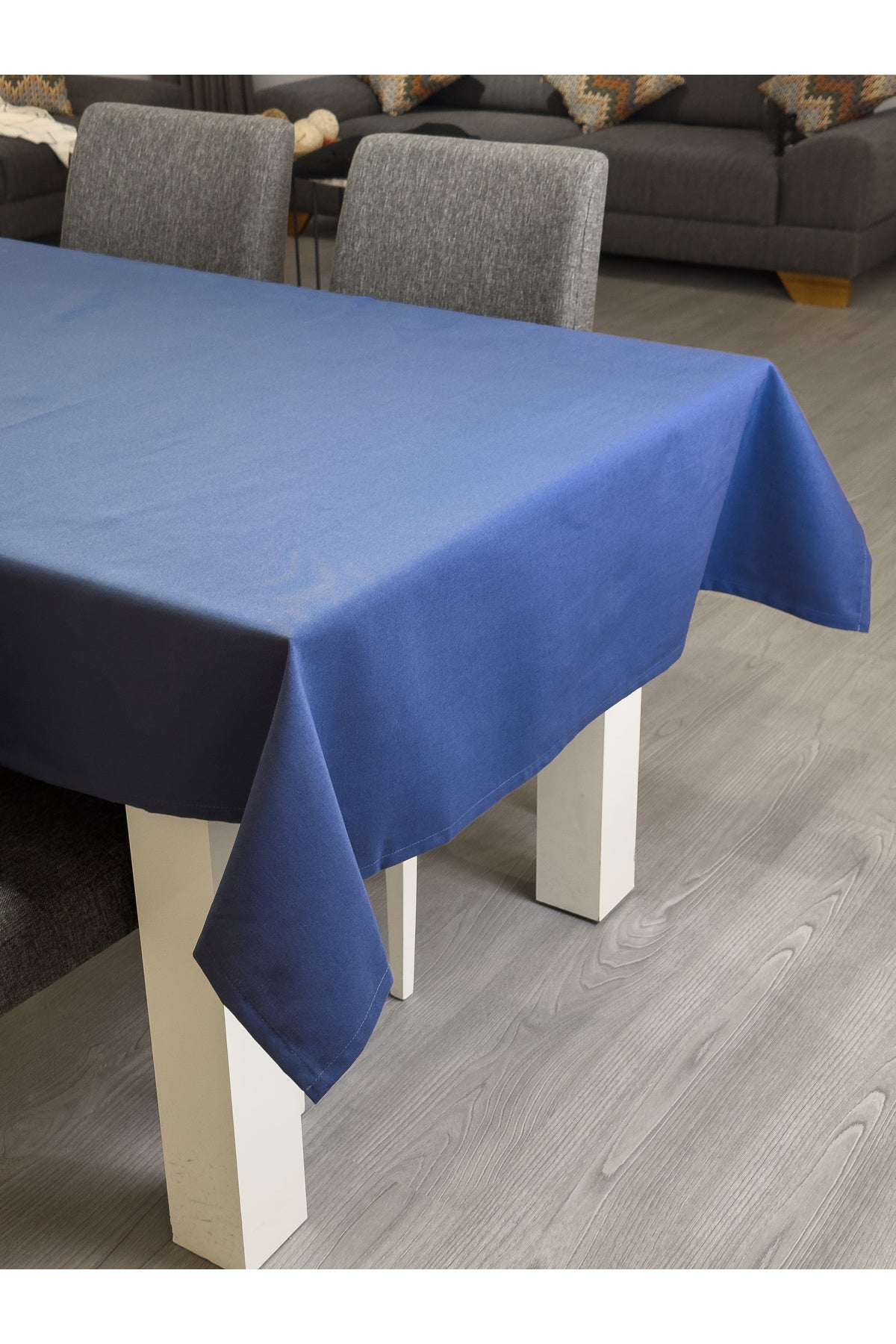 Tropikhome 130 x 170 Lacivert Dertsiz Leke Tutmaz Günlük Masa Örtüsü — Lacivert