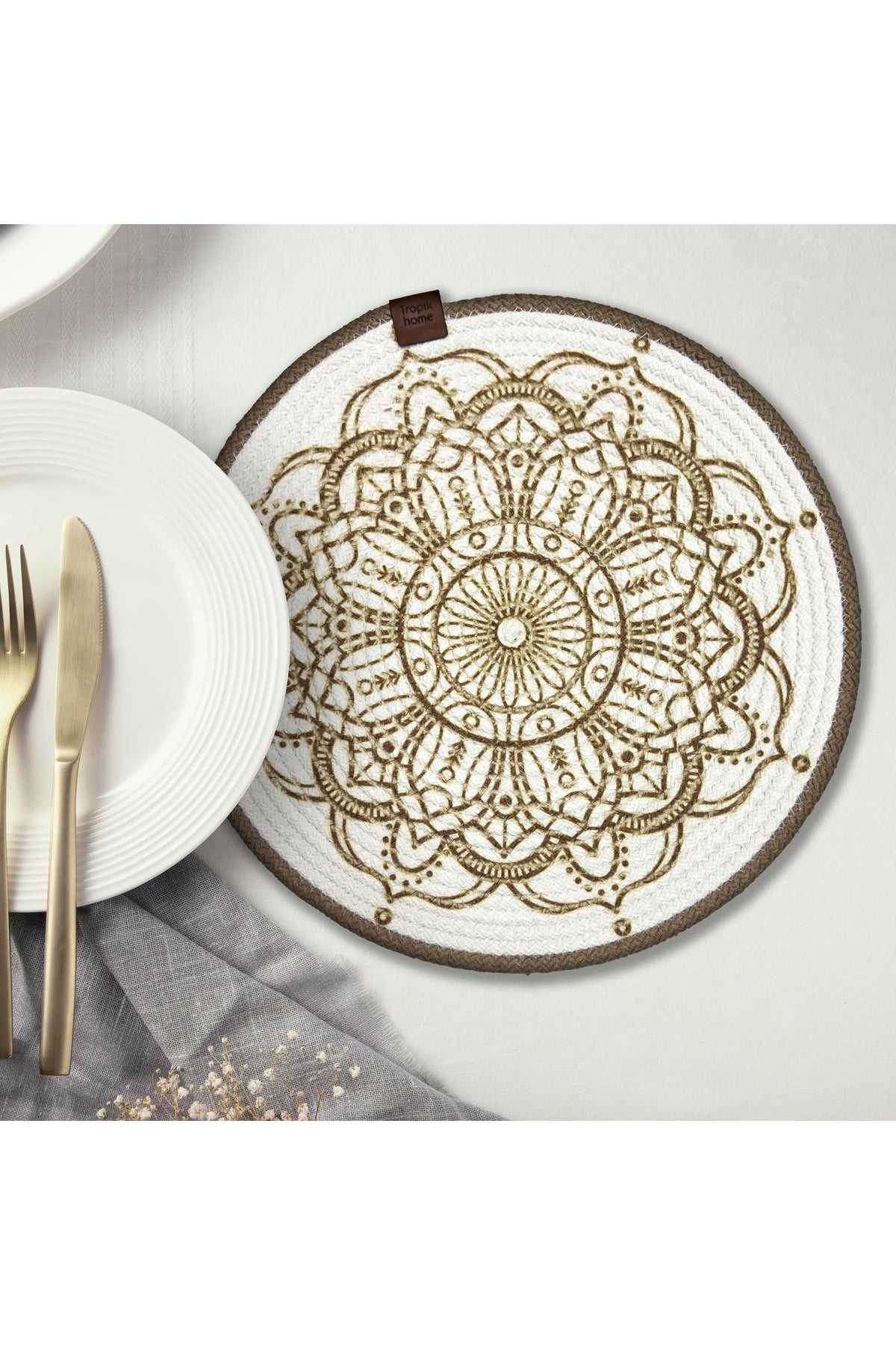 Tropikhome Bal Kabağı Desenli Renkli 32 x 32 cm Supla — Çok Renkli