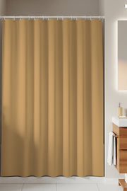 Tropikhome 180 x 200 Bej Düz Banyo Perdesi — Bej