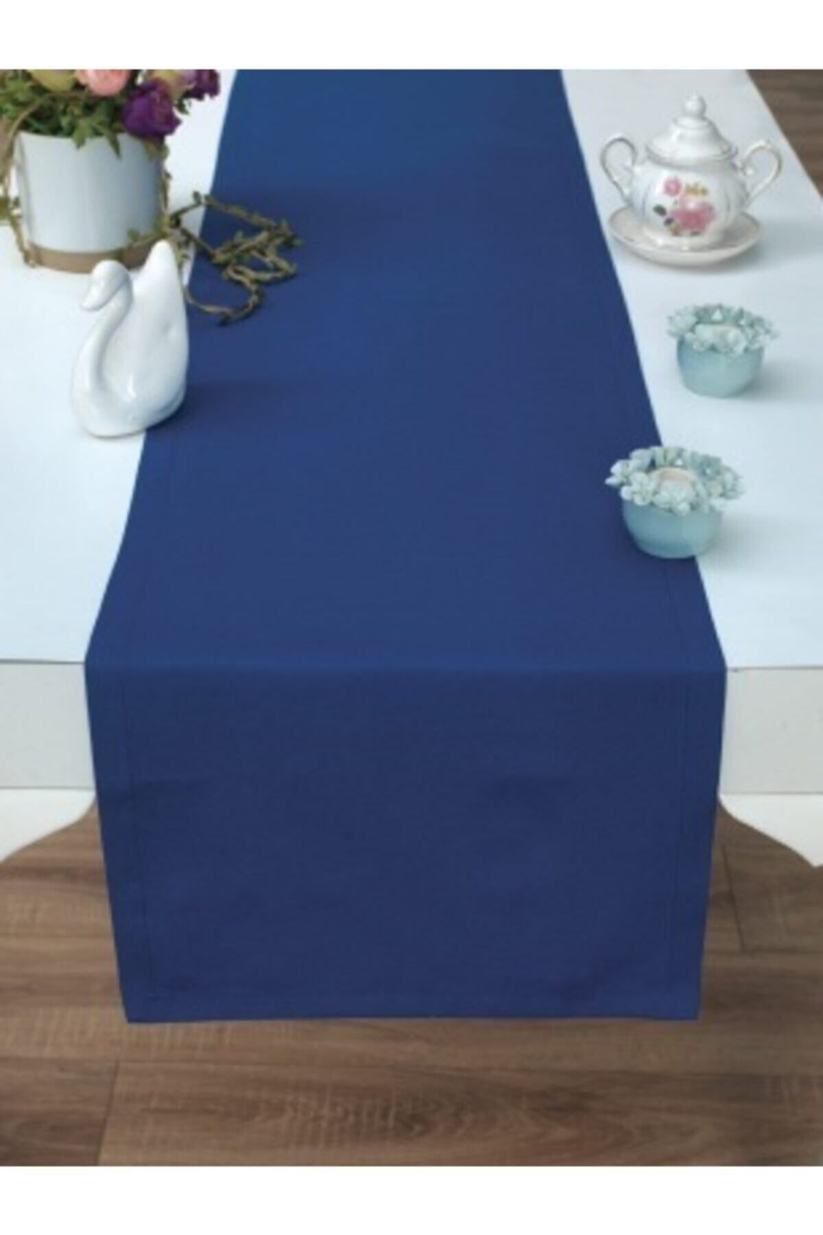 Tropikhome Pamuklu Su Geçirmez Mavi 40 x 140 Runner — Mavi