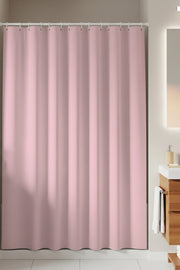 Tropikhome 180 x 200 Pembe Düz Banyo Perdesi — Pembe